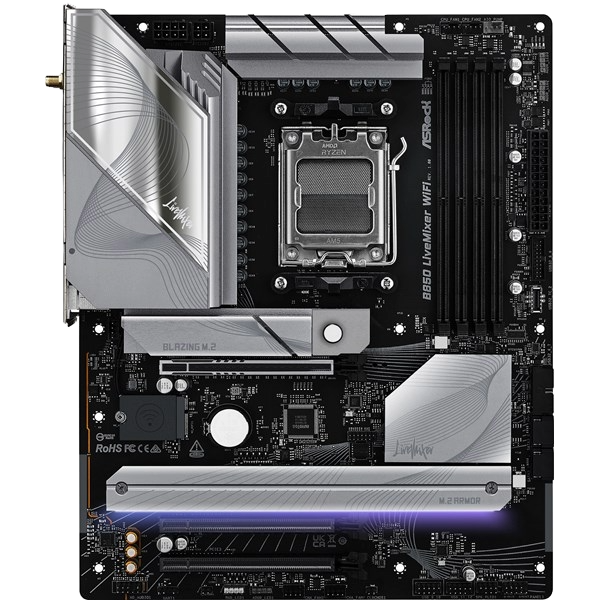 ASRock B850 LiveMixer WiFi AMD Socket AM5 Motherboard - 90-MXBQU0
